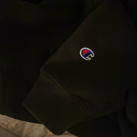 Champion Reverse Weave Hoodie size LARGE black - Picture 6 of 6